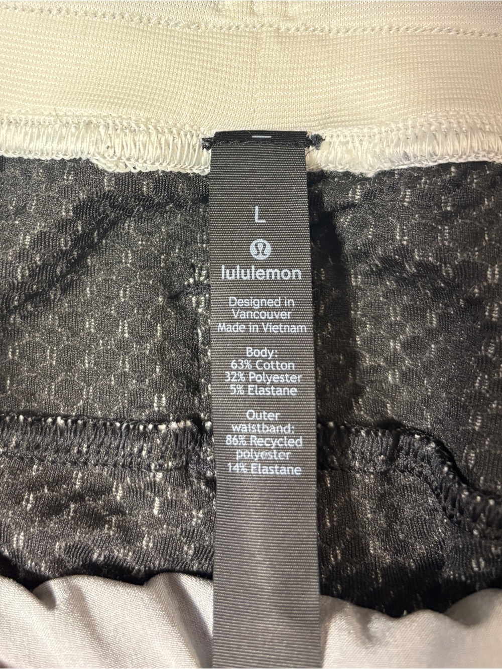 Lululemon At Ease Jogger Heathered Gray Black Men’s L Cotton Blend Sweatpants - Picture 5 of 16